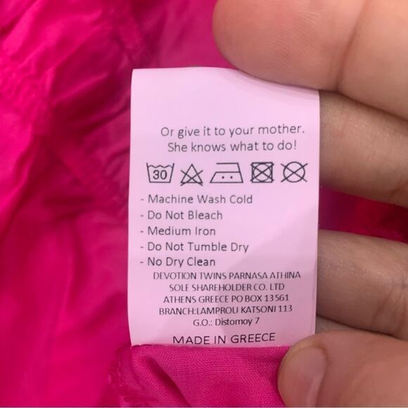 Devotion Twins Dress Sz Small Pink flare 3/4 Sleeve Boho V-Neck Oversized midi - Picture 7 of 11